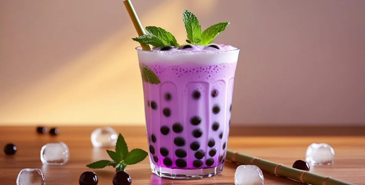 passion fruit boba tea