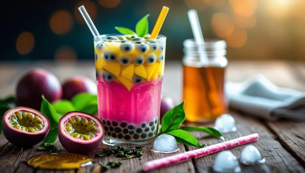 passion fruit boba tea ingredients