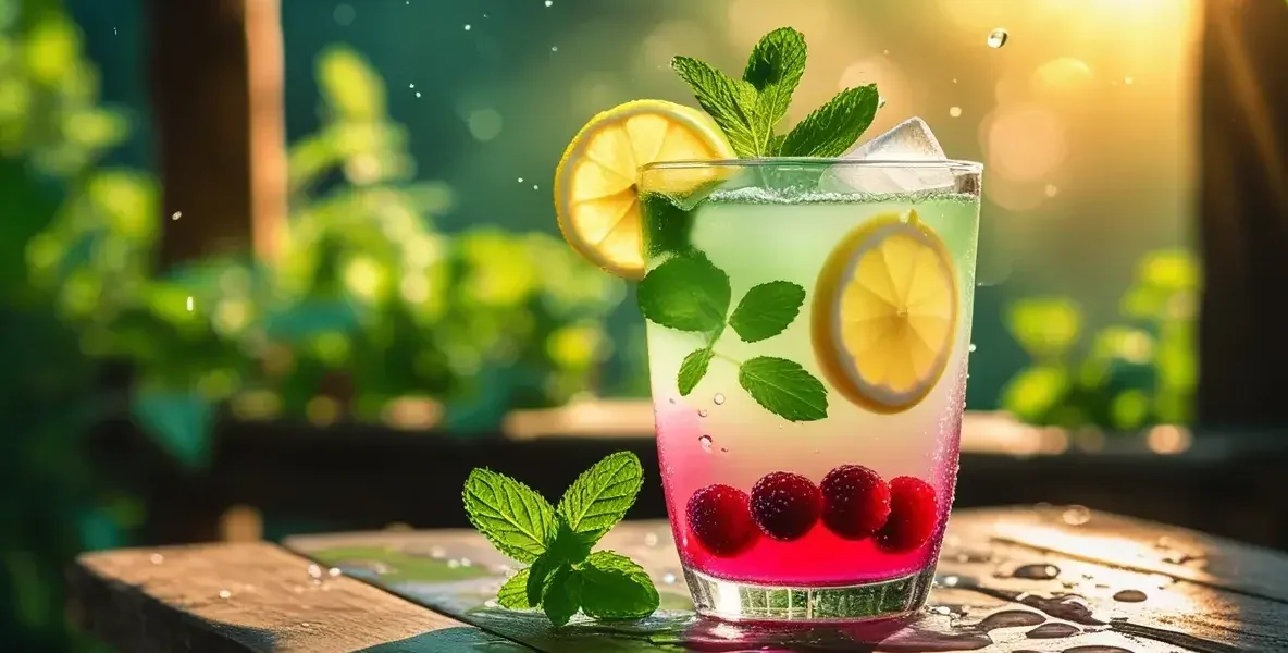 yerba mate berry lemonade