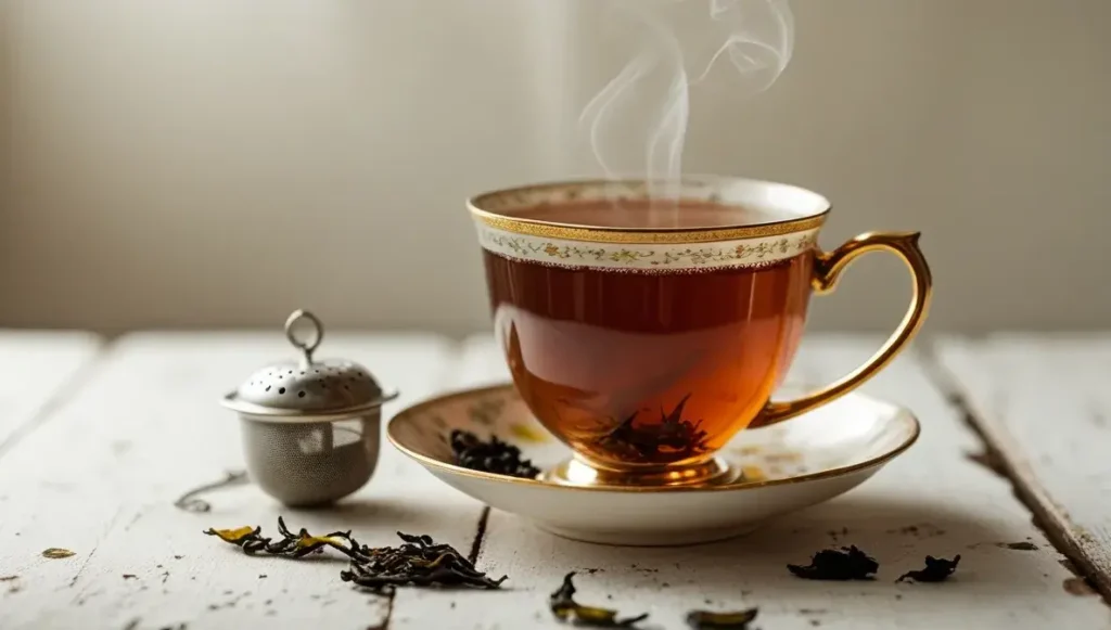 caffeine content in english black tea
