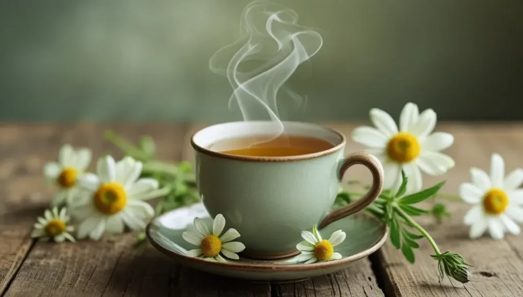 chamomile tea rinse for gradual lightening