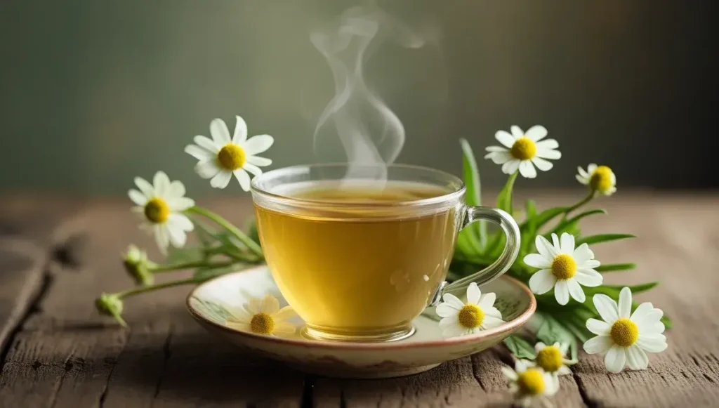 creating a chamomile hair mask