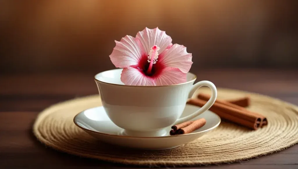 essential ingredients for hibiscus and cinnamon tea