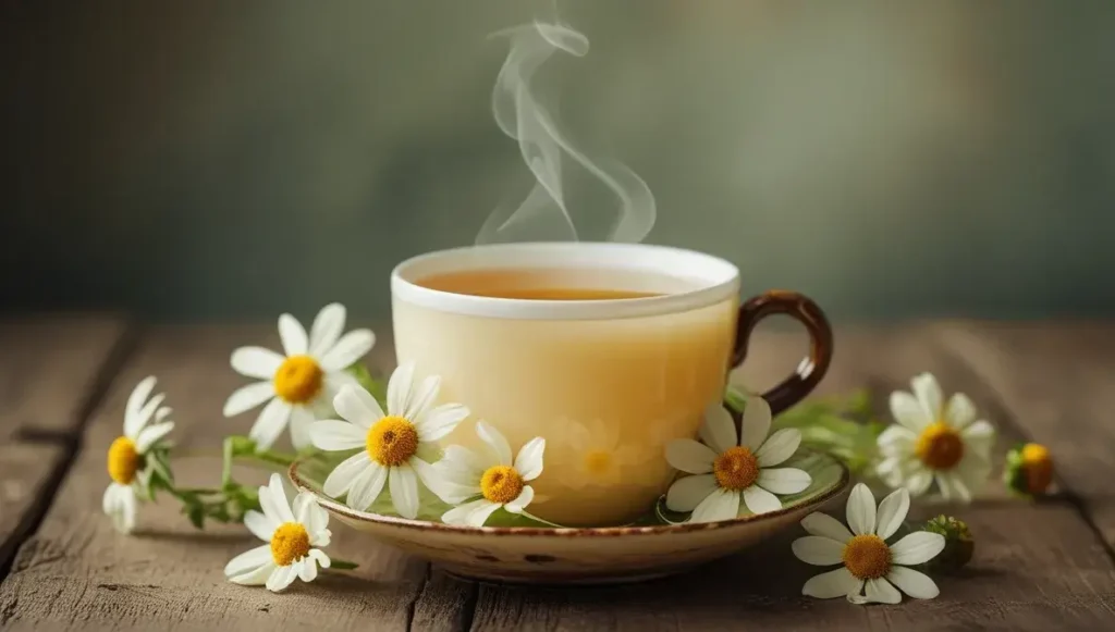 preparing your chamomile tea for hair