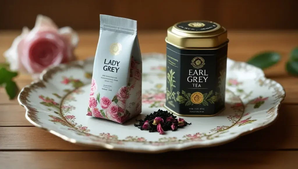 shared characteristics of lady grey tea vs earl grey