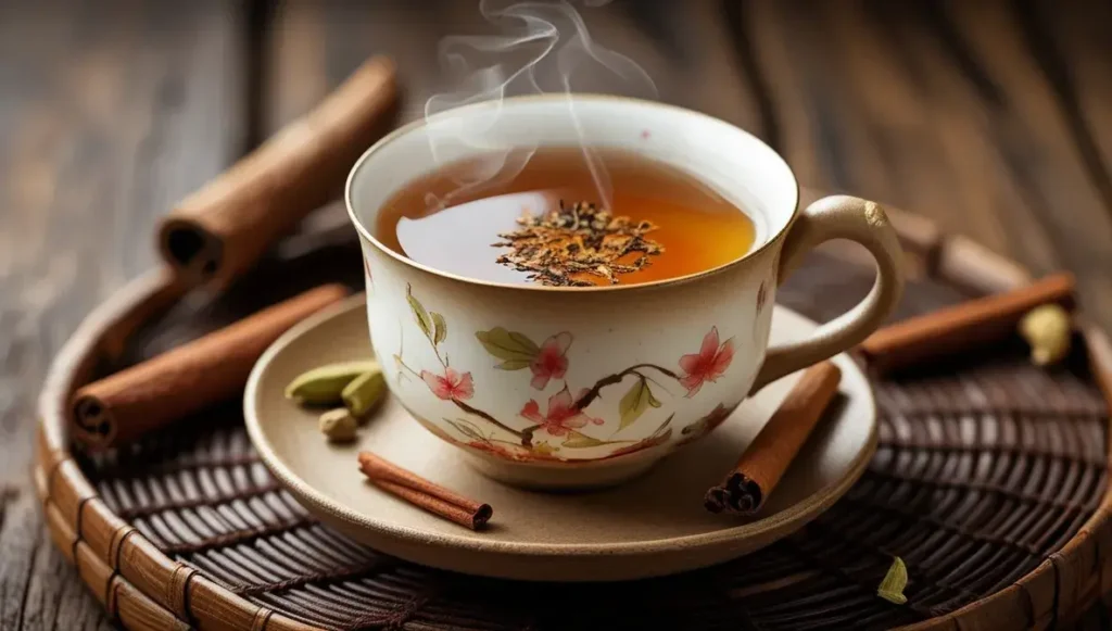 spiced chai pu erh