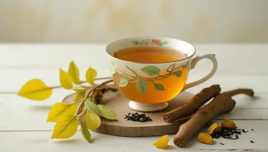 yellow root tea for digestive wellness