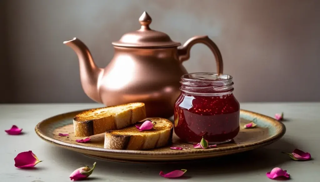 rosehip jam tea