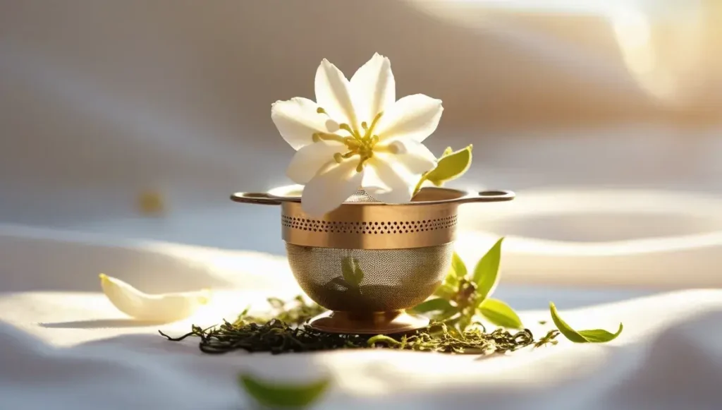 the art of steeping jasmine blooming flower tea