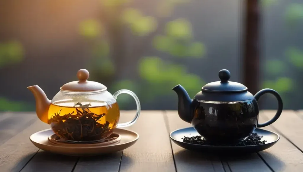deciding between pu erh tea and black tea