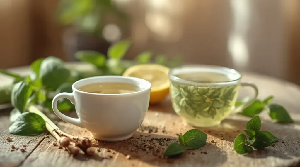 flavor and aroma profiles of lemongrass tea and lemon balm tea