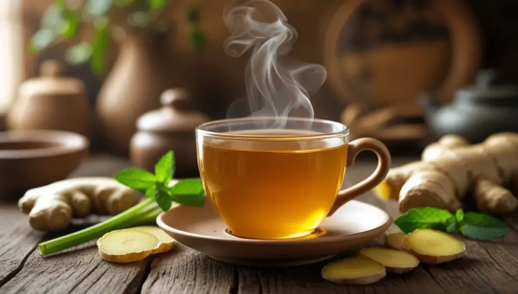 ginger tea relieves nausea and vomiting
