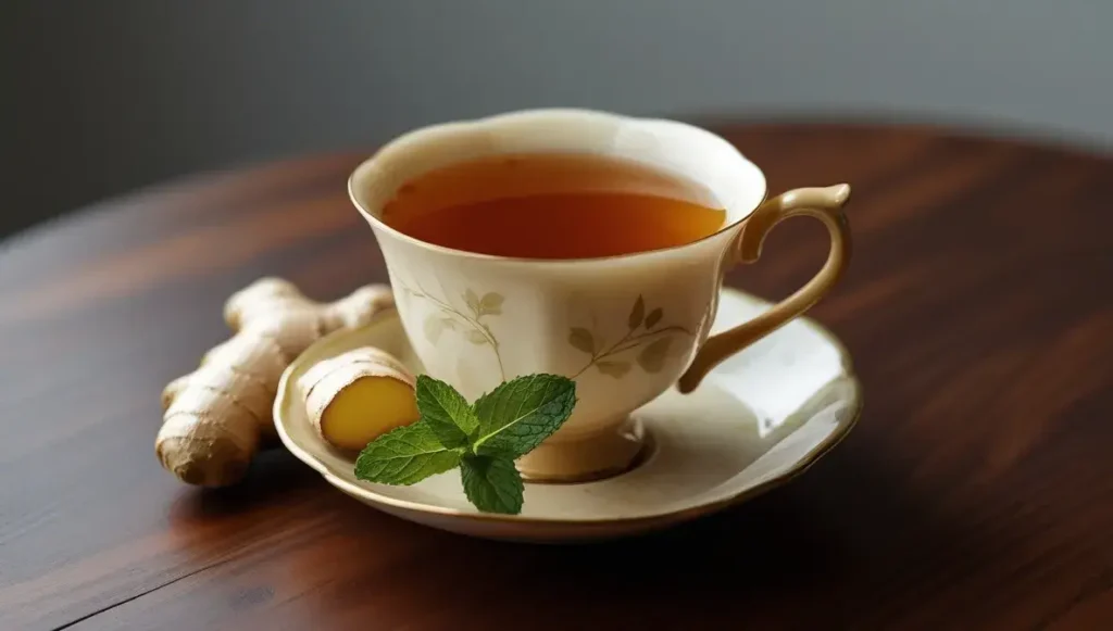 ginger tea supports digestive health