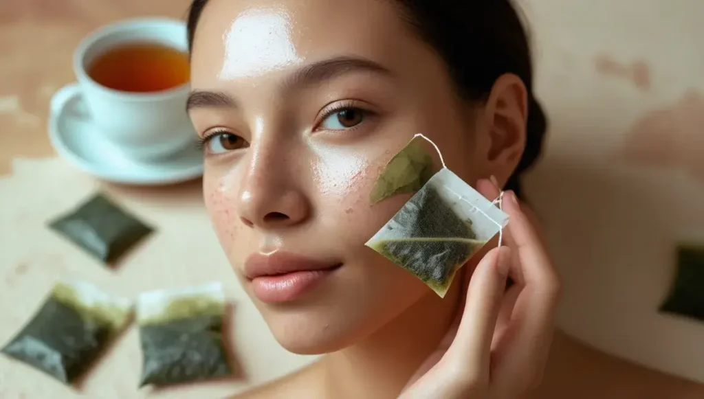preparing tea for topical application