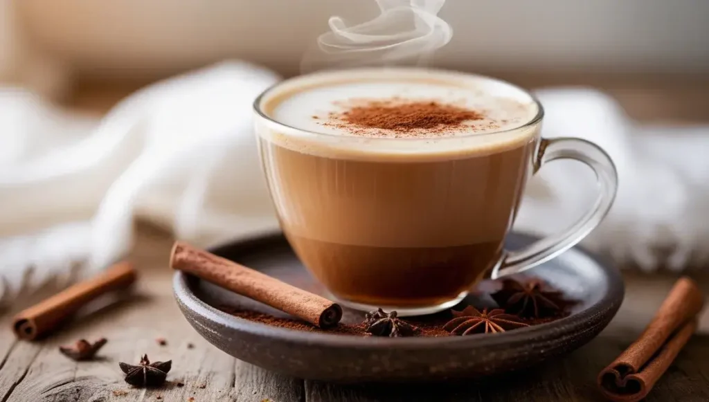 serving and enjoying your chai tea with oat milk