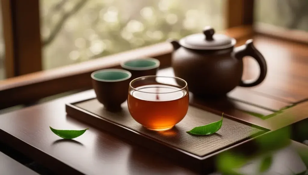 brewing and enjoying hojicha