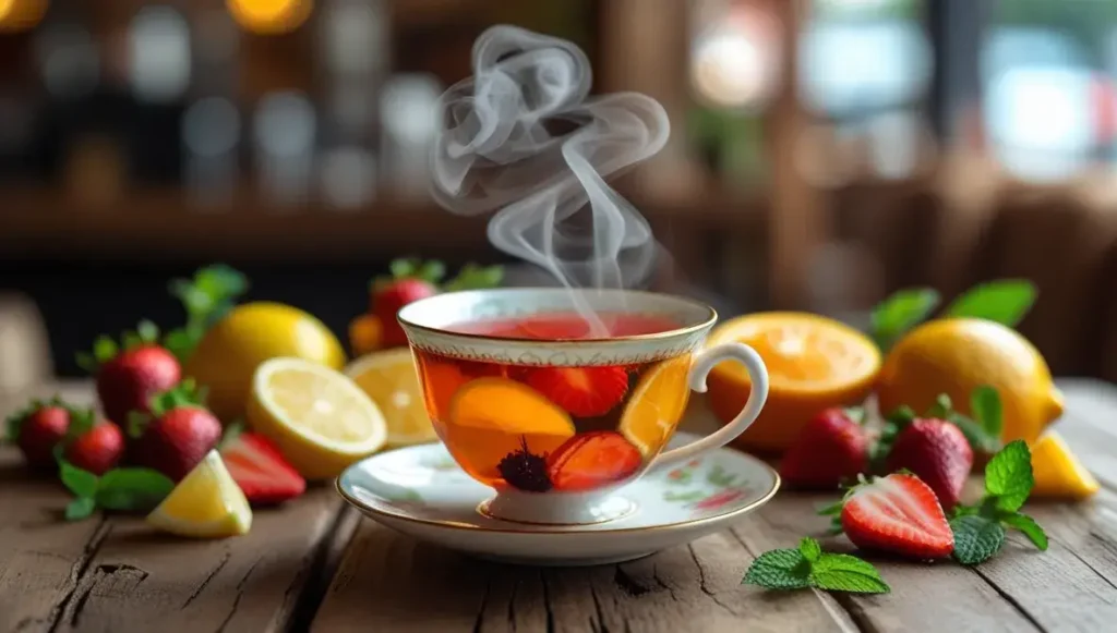 citrus fruits for a zesty fruit tea kick
