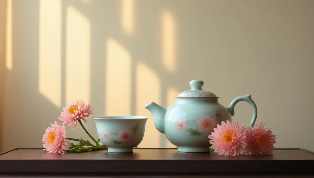 preparing and consuming chrysanthemum tea