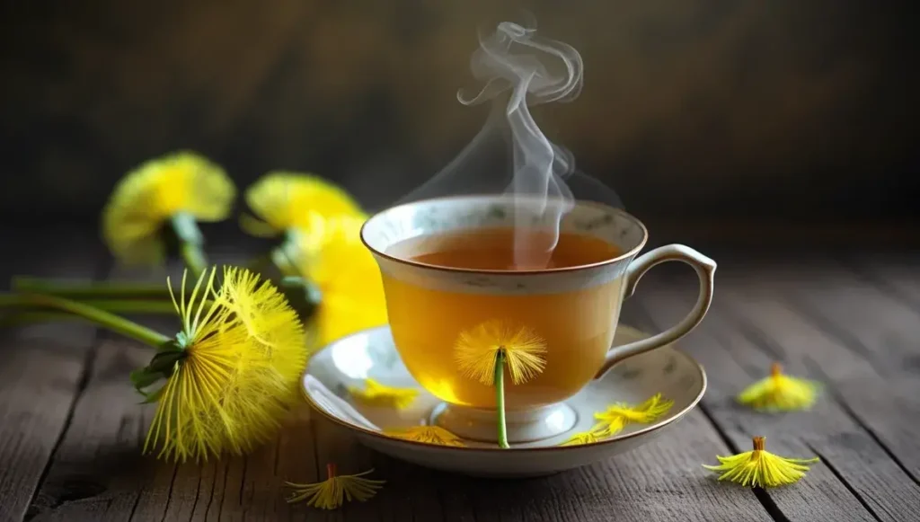 who should exercise caution with dandelion tea