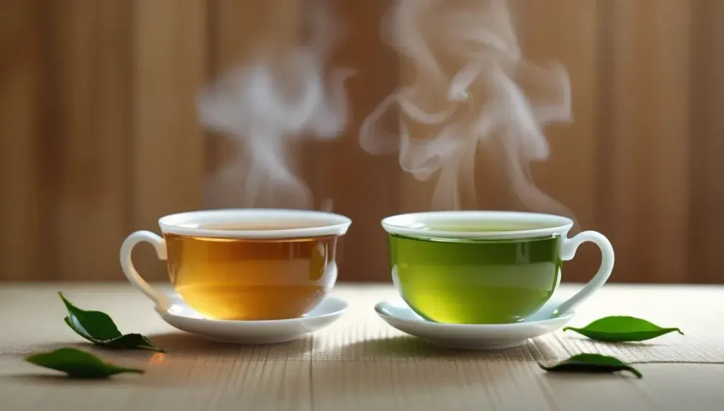 choosing between oolong and green tea for energy