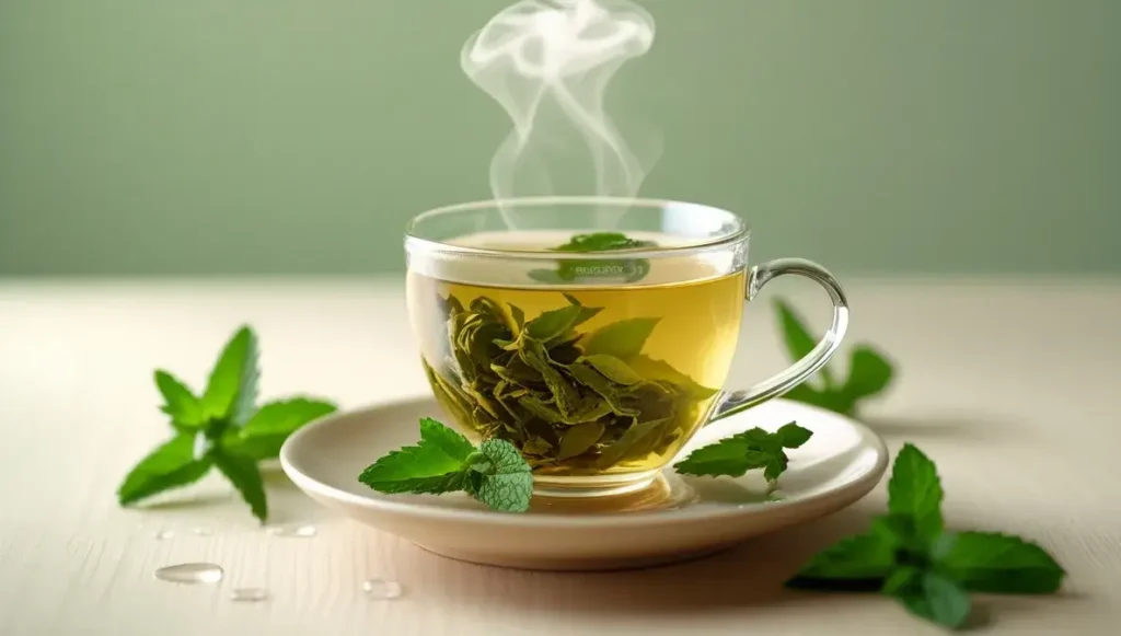 how peppermint tea combats sore throat symptoms