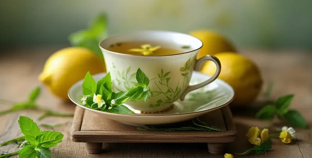 lemon balm tea morning or night