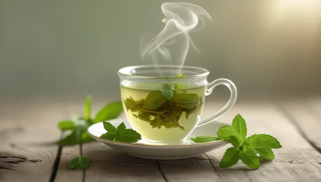 preparing peppermint tea for maximum relief