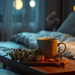 chamomile tea 2 hours before bed