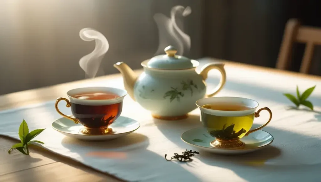 exceptions and variations in tea caffeine between black tea and green tea