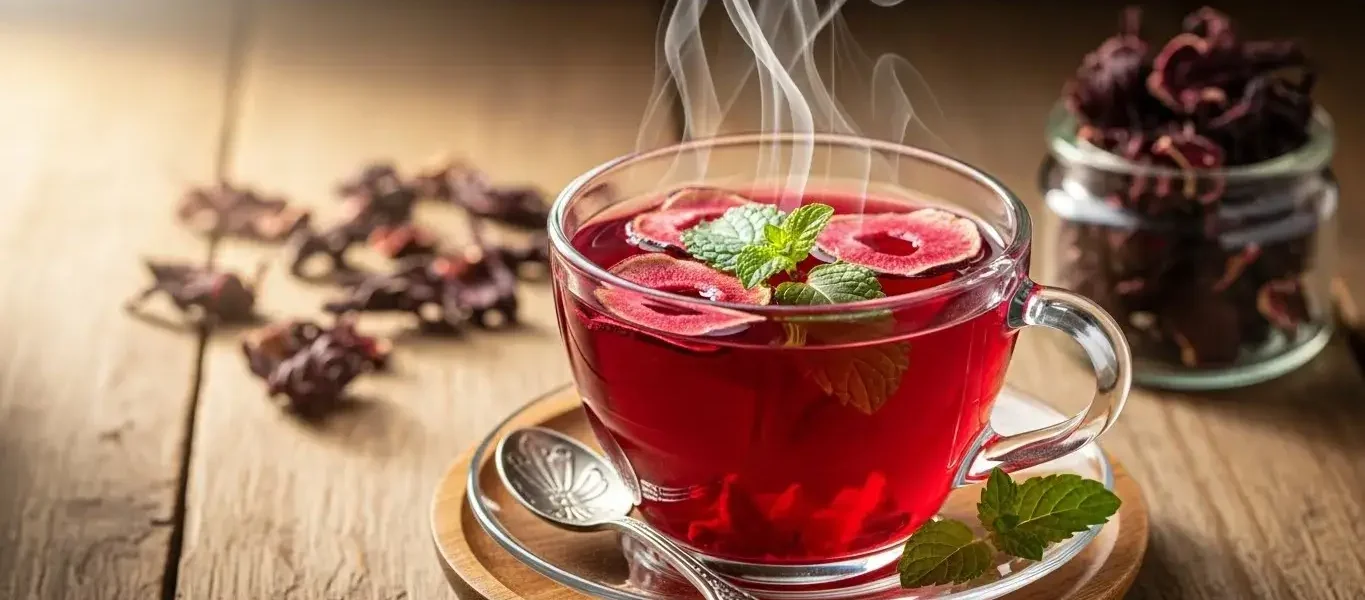 hibiscus tea 2 times a day