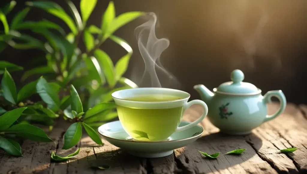 mental wellbeing and cognitive function enhanced by green tea