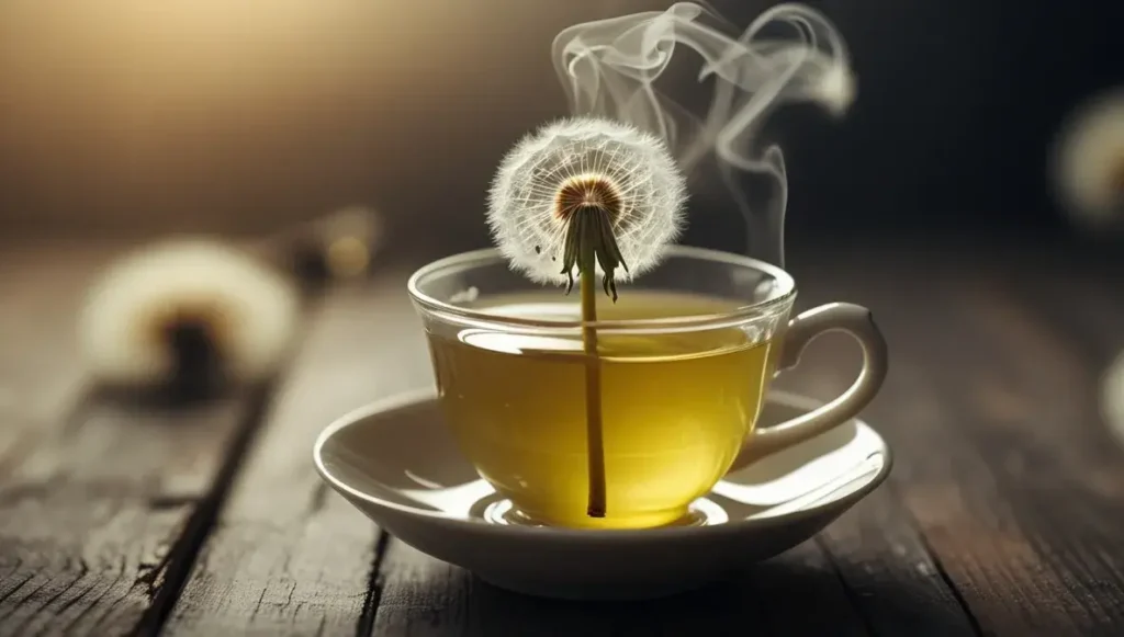 potential interactions and precautions of dandelion tea