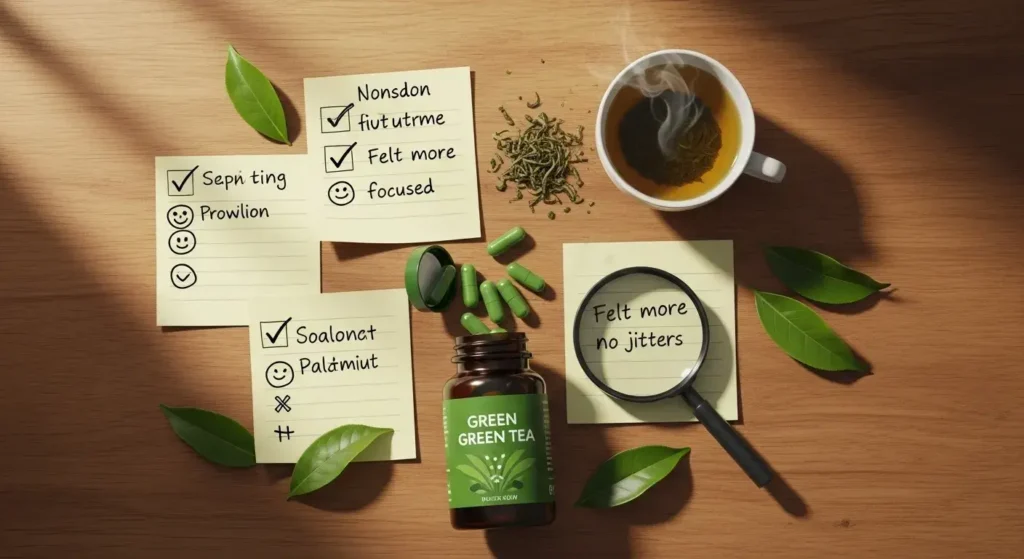 real user experiences with 500 mg green tea supplements