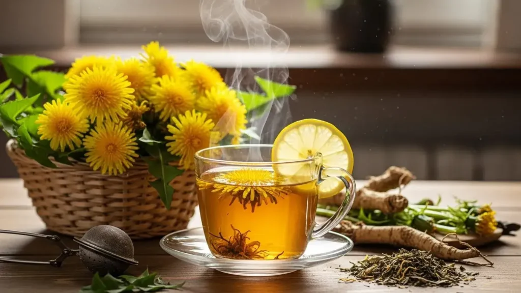 easy guide to making dandelion tea at home