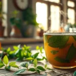 mint tea good for sore throat