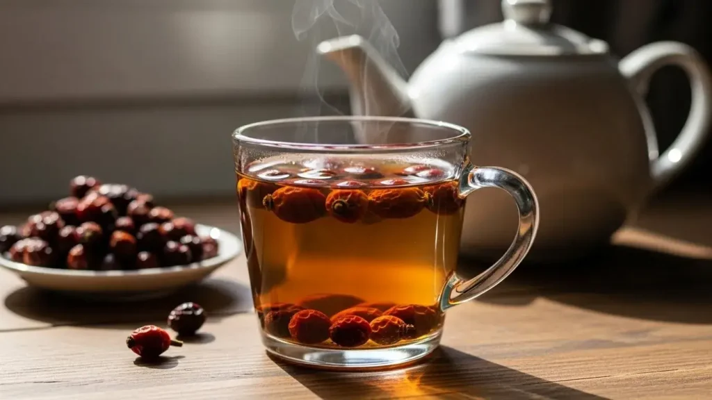 rosehip tea for sleep and relaxation