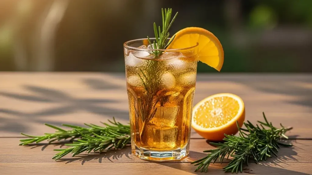 rosemary & orange iced tea