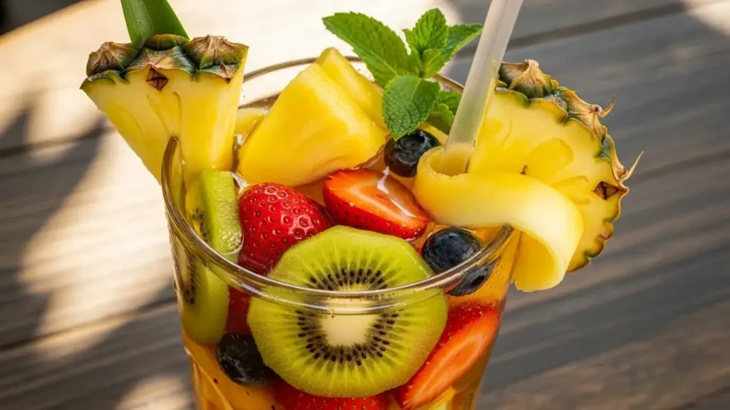 step-by-step pineapple fruit tea recipe