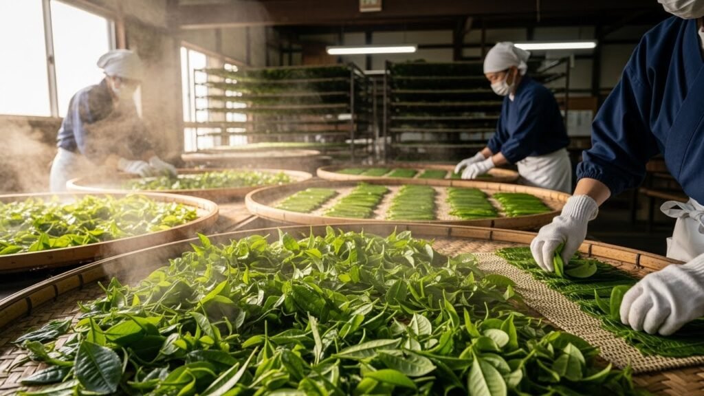 the unique sencha production process