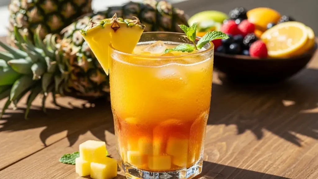 tips for serving and storing pineapple fruit tea