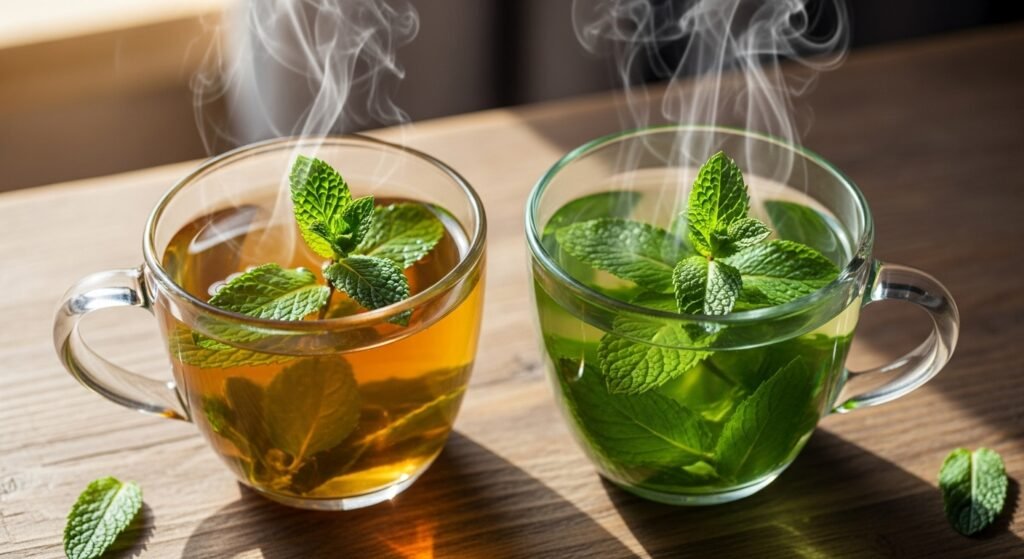 exploring mint tea vs peppermint tea benefits