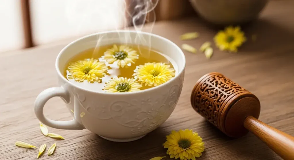 how chrysanthemum tea affects the respiratory system