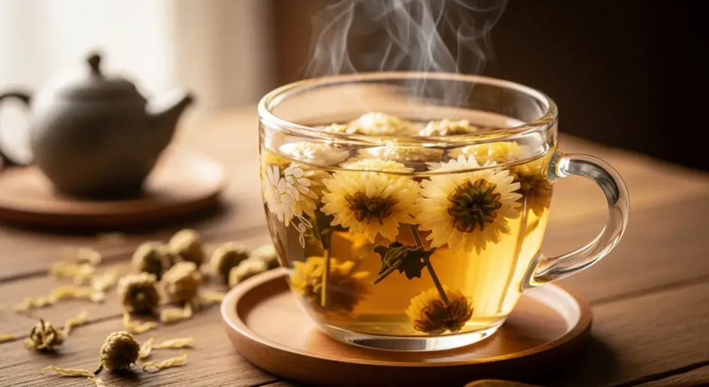 is chrysanthemum tea effective for cough treatment