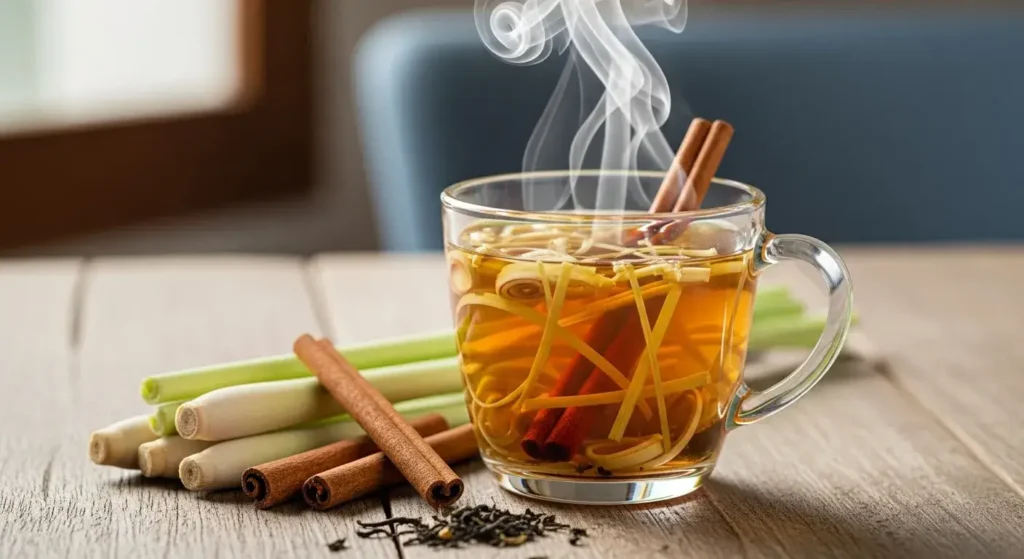 lemongrass and cinnamon belly fat tea