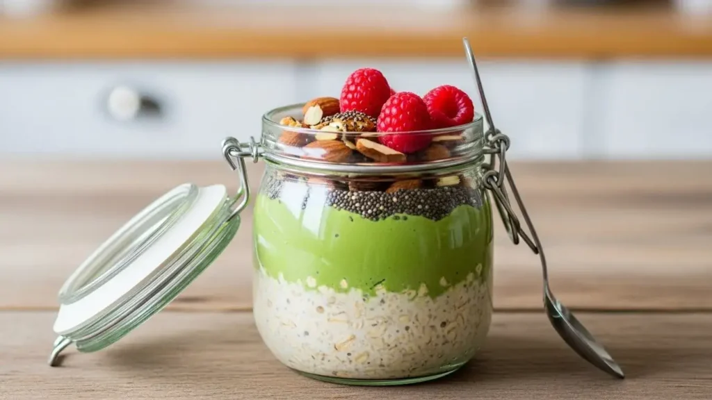 matcha overnight oats