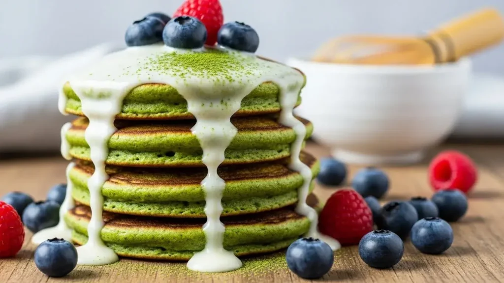 matcha protein pancakes