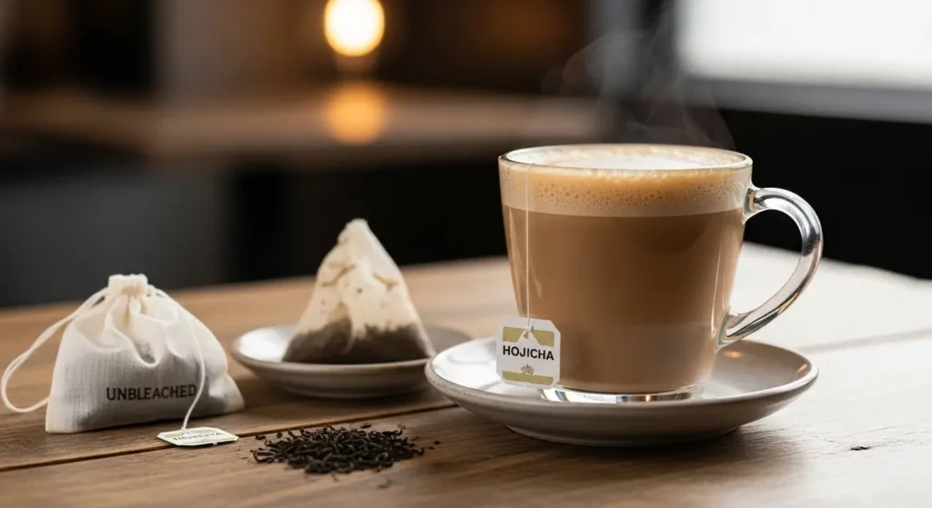 choosing the right tea bags for hojicha latte