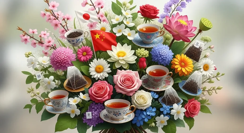 cultural evolution of floral tea across the world
