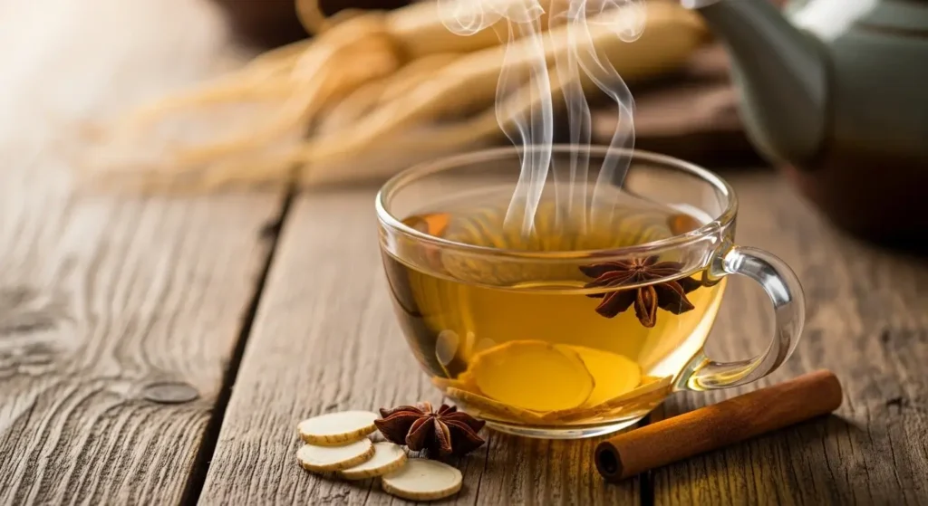 enhancing male vitality and energy with ginseng tea