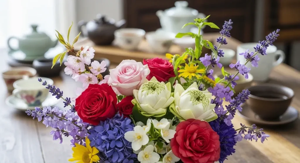 health and wellness benefits of flower-infused teas